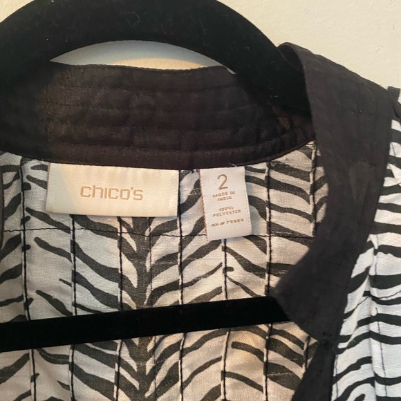 Chicos Womens Open Front Jacket-Chicos Sz 2 (12-14) - Picture 7 of 7